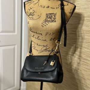 Marc Jacobs black leather crossbody